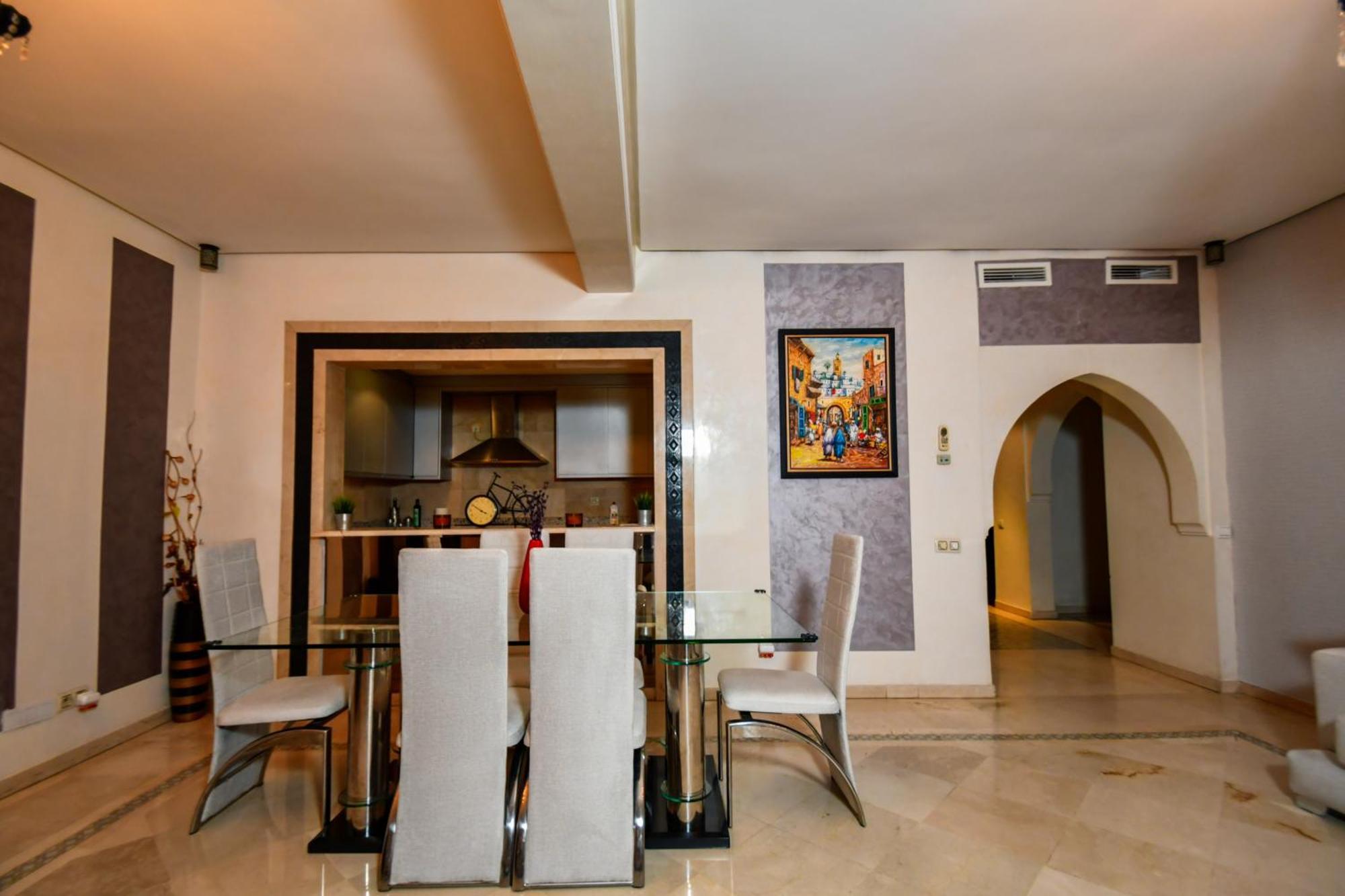 Appartement Haut Standing Gueliz Plaza Marrakesh Exterior foto