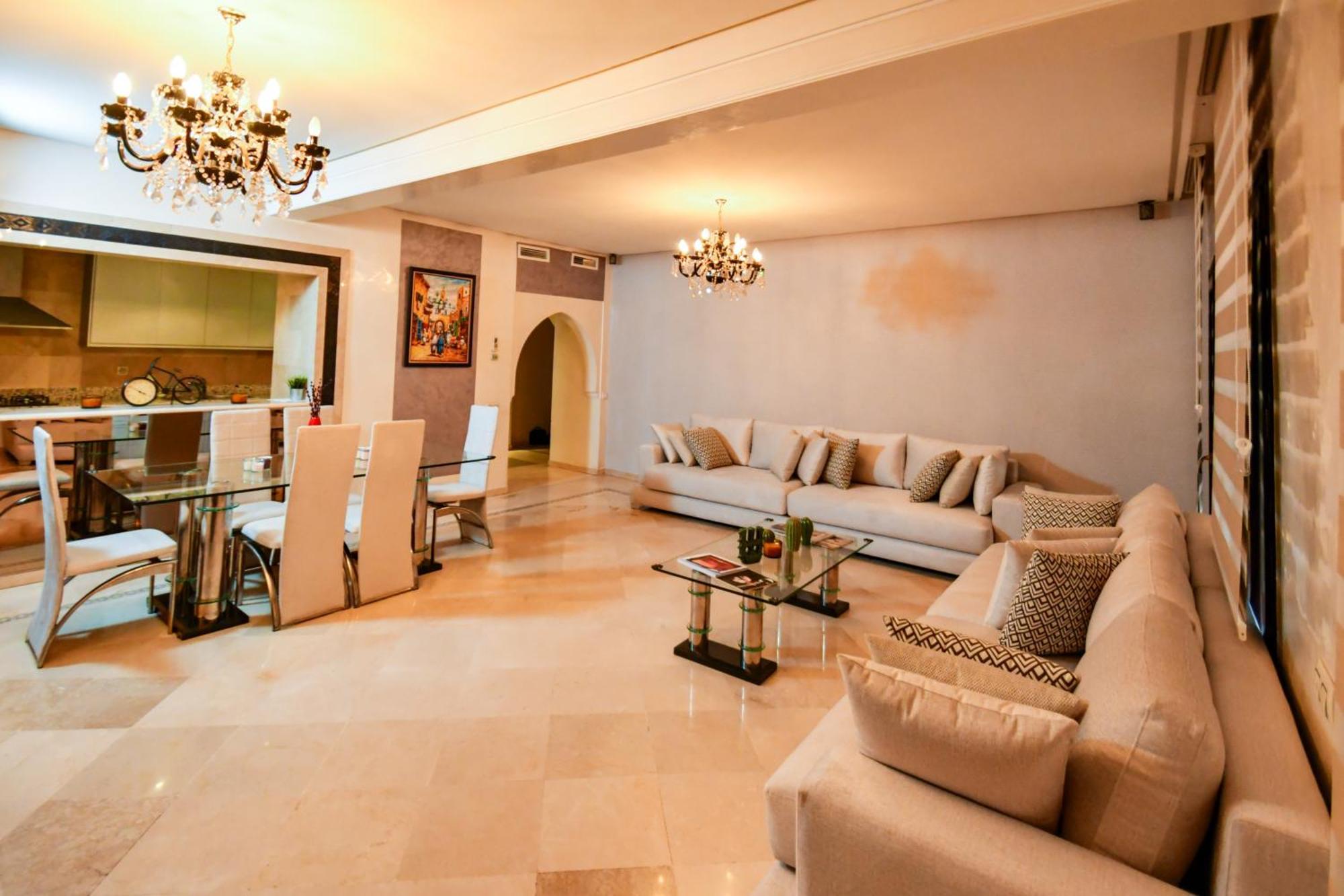 Appartement Haut Standing Gueliz Plaza Marrakesh Exterior foto